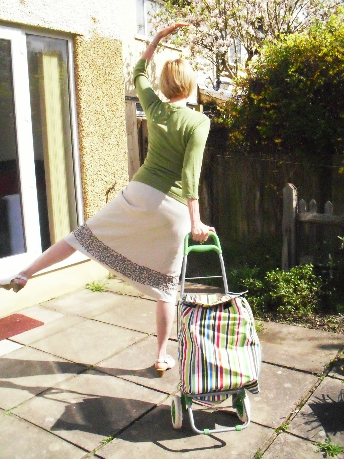 Demonstrating the new Trolley Dance