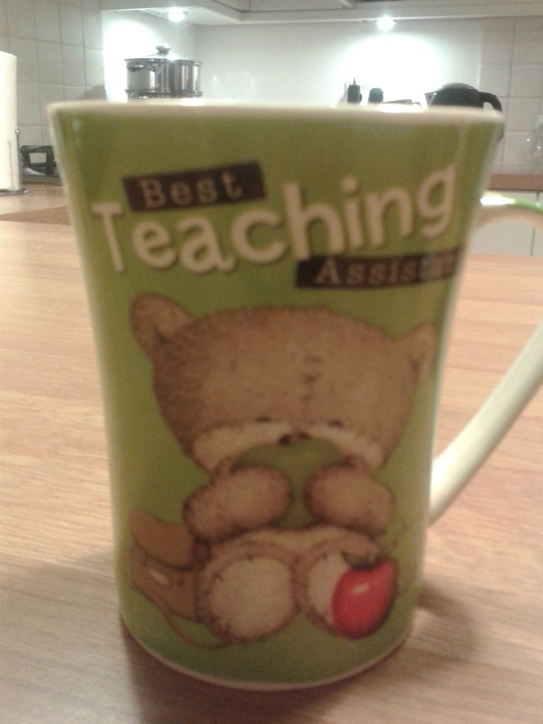 I'm actually quite fond of this one. A child bought it for me because they'd run out of Best Teacher ones. I said "What is they'd had Second Best Teacher ones? He said that would've been fine as actually his Reception teacher had been the favourite